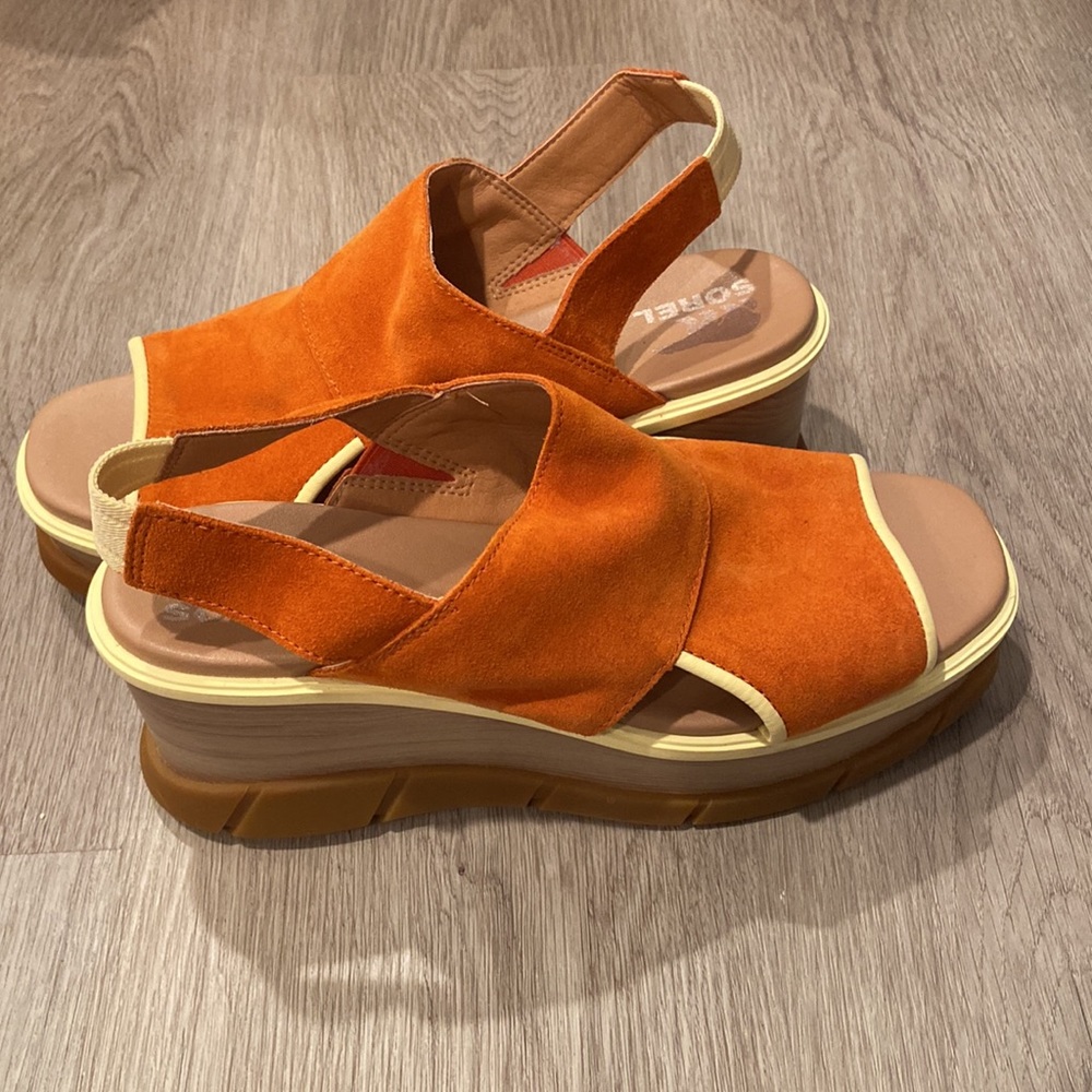 Sorel Joanie 3 Slingback Desert Sun Wedge Sandals - Picture 1 of 6